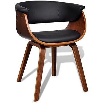 Jedálenská stolička ohýbané drevo a umelá koža (241058)