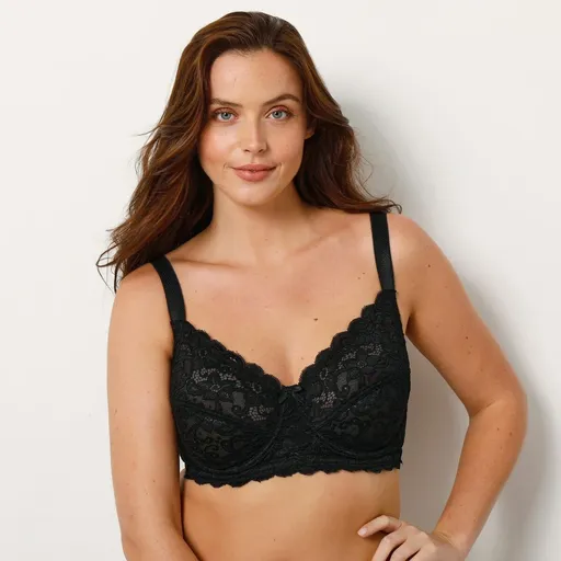 Zmenšujúca čipkovaná podprsenka s kosticami