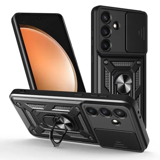 RING CAMERA Kryt s držiakom pre Samsung Galaxy S25 FE čierny