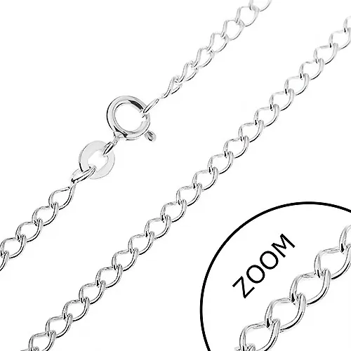 Strieborná retiazka 925 - hladké očká, 2,8 mm