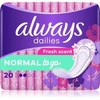 Always Dailies Normal To Go Fresh slipové vložky 20 ks