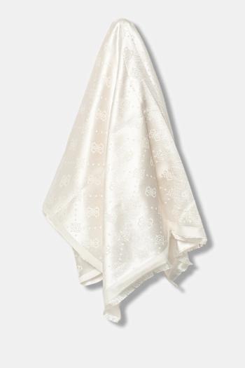 Šál Guess biela farba, vzorovaný, AW5359 POL03