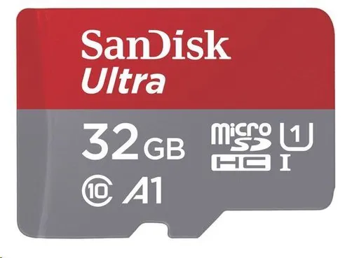 SanDisk MicroSDXC karta 128 GB Ultra (140 MB/s, A1 Class 10 UHS-I) + adaptér