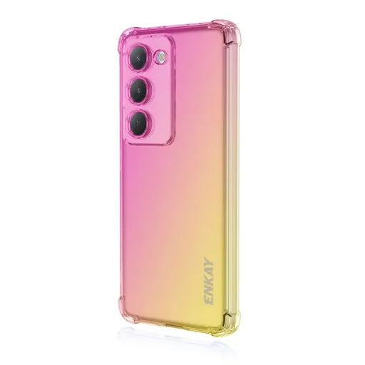 ENKAY GRADIENT Ochranný obal pre Xiaomi Redmi 15 / Redmi 15 5G PINK-GOLD