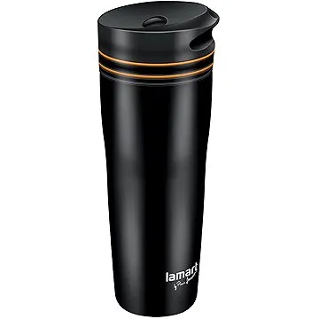 Lamart termohrnček 360 ml čierno/oranžový MANQ LT4051