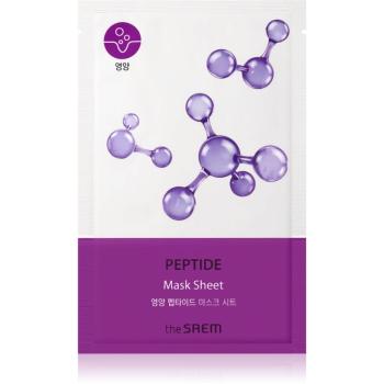 The Saem Bio Solution Peptide plátenná maska pre intenzívne vypnutie a rozjasnenie pleti 20 g