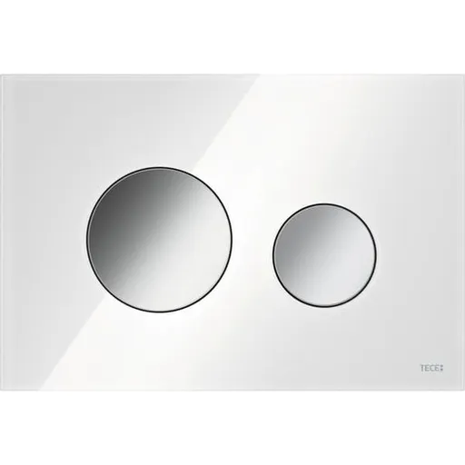 Tece Loop ovládacie tlačidlo sklo v bielej farbe 9240660 9.240.660