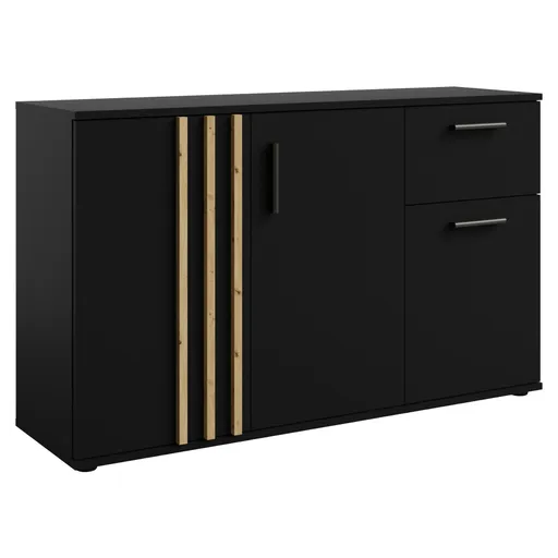 Komoda TOLIS 3D1S, čierna