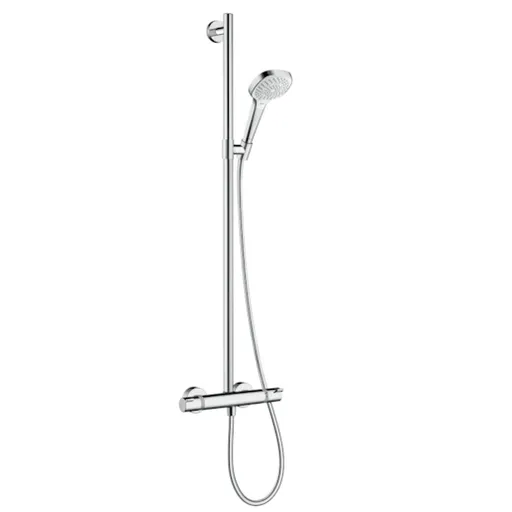 Sprchová batéria Hansgrohe Croma Select E so sprchovacím setom 150 mm biela/chróm 27248400