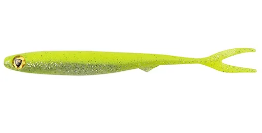 Fox rage gumová nástraha slick finesse super soft uv chartreuse ayu - 9 cm