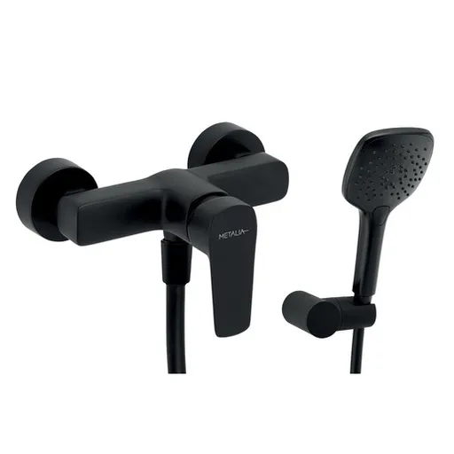 Sprchová batéria Novaservis Metalia 58 Eco so sprchovacím setom 150 mm čierna 58061,5