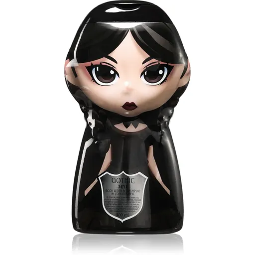 Wednesday Gothic Macabre šampón, kondicionér a sprchový gél 3 v 1 Raspberry 400 ml