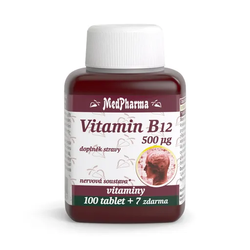 MEDPHARMA Vitamín B12 500 mcg 107 tabliet