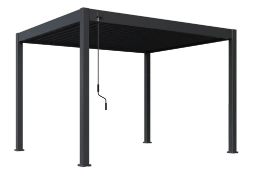 ArtRoja Bioklimatická hliníková pergola INTRO NEO voľne stojaca | antracit 3,6 x 3 m