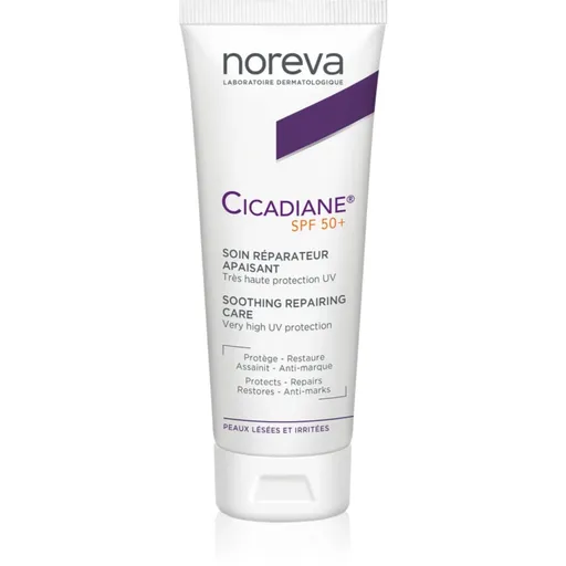 Noreva Cicadiane Soothing Repairing Care opaľovací krém na telo a tvár SPF 50+ 40 ml