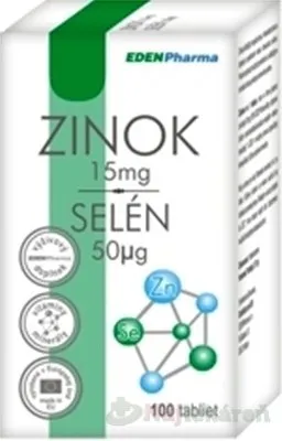 EdenPharma Zinok Selen 100 tabliet