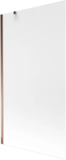 MEXEN/S - Next vaňová zástena FIX 100 x 150, mrazené sklo, růžové zlato 895-100-000-00-30-60