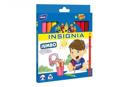 Pastelky MFP Jumbo trojhran. 12ks + strúhadlo