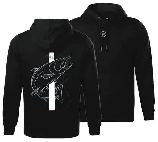 Giants fishing mikina pánska pstruh čierna - xxxl