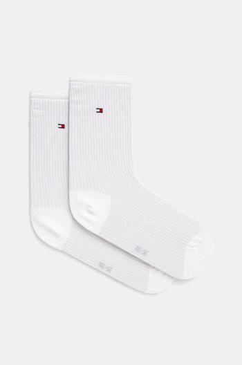 Ponožky Tommy Hilfiger dámske, biela farba, 701229326