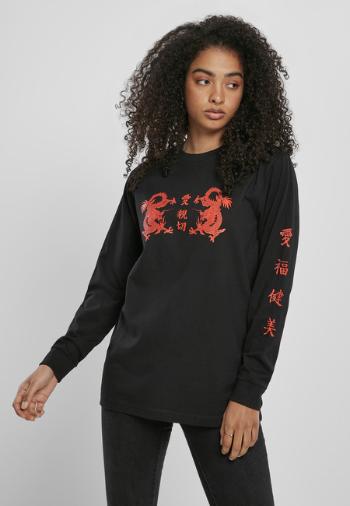 Mr. Tee Ladies Chinese Letters Longsleeve black - L