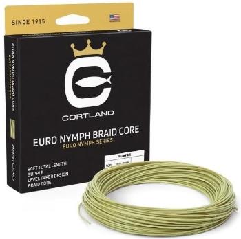 Cortland muškarská šnúra euro nymph braid core 022 freshwater 90 ft - level sage green