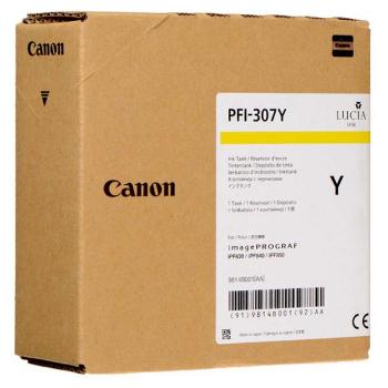 Canon originál ink PFI307Y, yellow, 330ml, 9814B001, Canon iPF-830, 840, 850, žltá