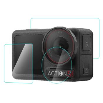 PULUZ 3in1 Set ochranných skiel pre DJI Osmo Action 5 Pro