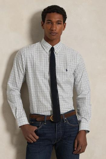 Košeľa Polo Ralph Lauren béžová farba, regular, s golierom button-down, 710968937
