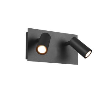 LED nástenné svietidlo Trio Tunga antracit 222960242