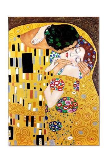 Reprodukcia maľovaná olejom Gustav Klimt, Pocałunek 50 x 70 cm