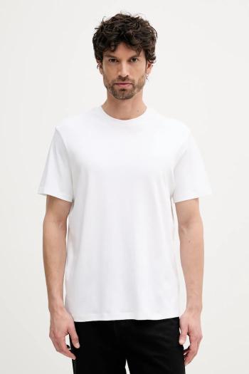 Bavlnené tričko Calvin Klein pánske, biela farba, jednofarebné, LV04LB275G