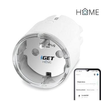 iGET HOME Power 1  - chytrá Wi-Fi zásuvka 230V s měřením spotřeby, 3680W, plánování, minimální velik