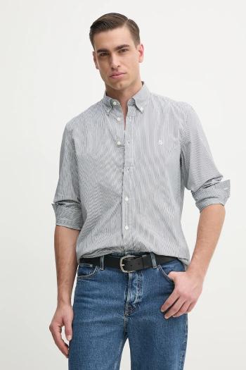 Bavlnená košeľa Marc O'Polo pánska, biela farba, regular, s golierom button-down, 522733842172