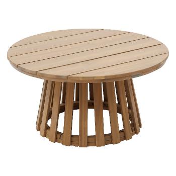 DEOKORK Luxusný stolík z akácie XENIA ⌀ 80 cm