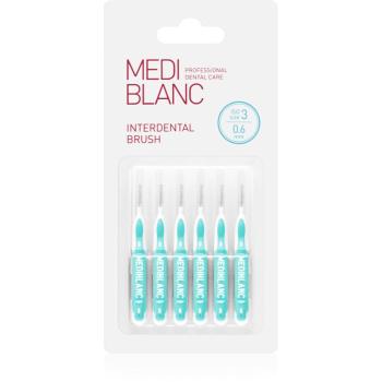 MEDIBLANC Interdental Pick-brush medzizubná kefka 0,6 mm Blue 6 ks