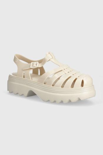 Sandále Melissa POSSESSION PLATFORM II AD dámske, béžová farba, na platforme, M 35818 AX283