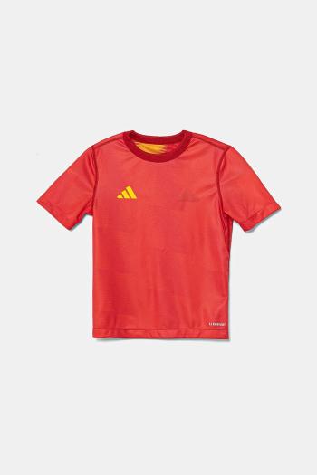 Detské obojstranné tričko adidas Performance oranžová farba, vzorovaný, IN8129