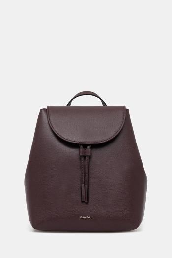 Ruksak Calvin Klein dámsky, bordová farba, malý, jednofarebné, LV04F3297G