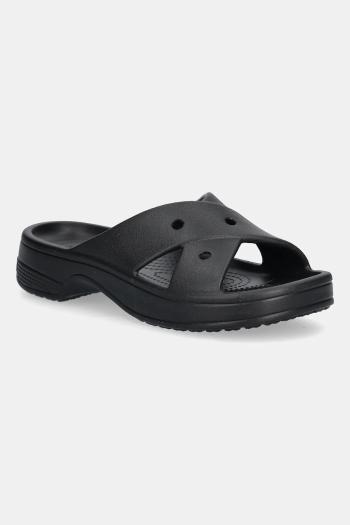Šľapky Crocs Ci Womens Cross Strap čierna farba, 210840