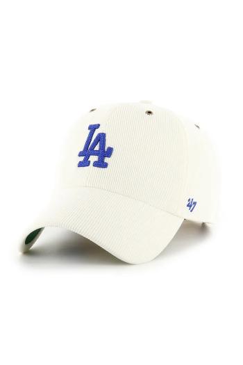 Šiltovka 47 brand MLB Los Angeles Dodgers šedá farba, s nášivkou, B-TCDCU12IWS-SS