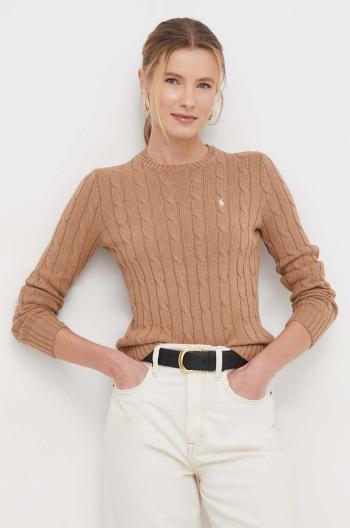 Bavlnený sveter Polo Ralph Lauren béžová farba, 211943903