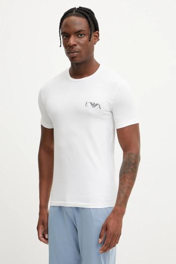 Tričko Emporio Armani Underwear 2-pak tmavomodrá farba, s potlačou, EM001849 AF10778