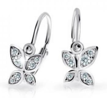 Cutie Diamonds Detské náušnice z bieleho zlata Motýľ s briliantmi DC2259-10-00-X-2