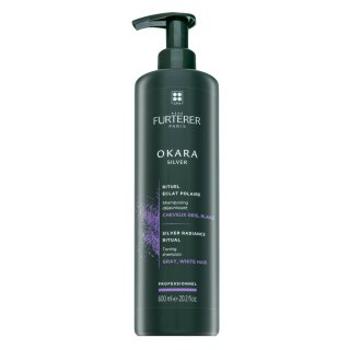 Rene Furterer Okara Silver Toning Shampoo tónovací šampon pre platinovo blond a šedivé vlasy 600 ml