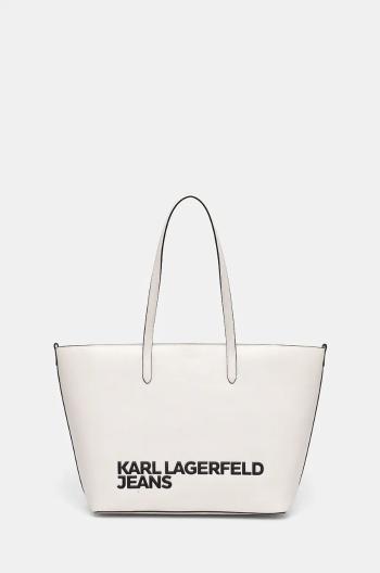 Kabelka Karl Lagerfeld Jeans biela farba, 246J3057