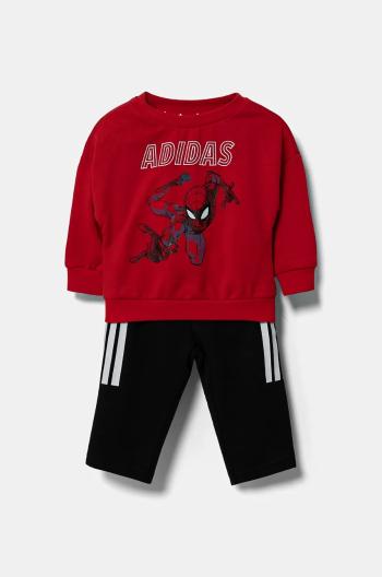 Tepláková súprava pre bábätká adidas MRVL červená farba, JF3630