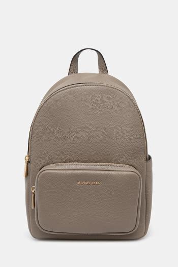 Kožený ruksak MICHAEL Michael Kors TANNER béžová farba, malý, jednofarebný, 30T5GTNB2L
