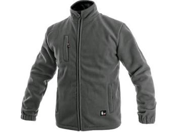 Bunda CXS OTAWA, fleecová, šedá, veľ. 2XL