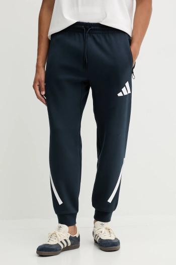 Tepláky adidas x Z.N.E modrá farba, vzorované, JW4723